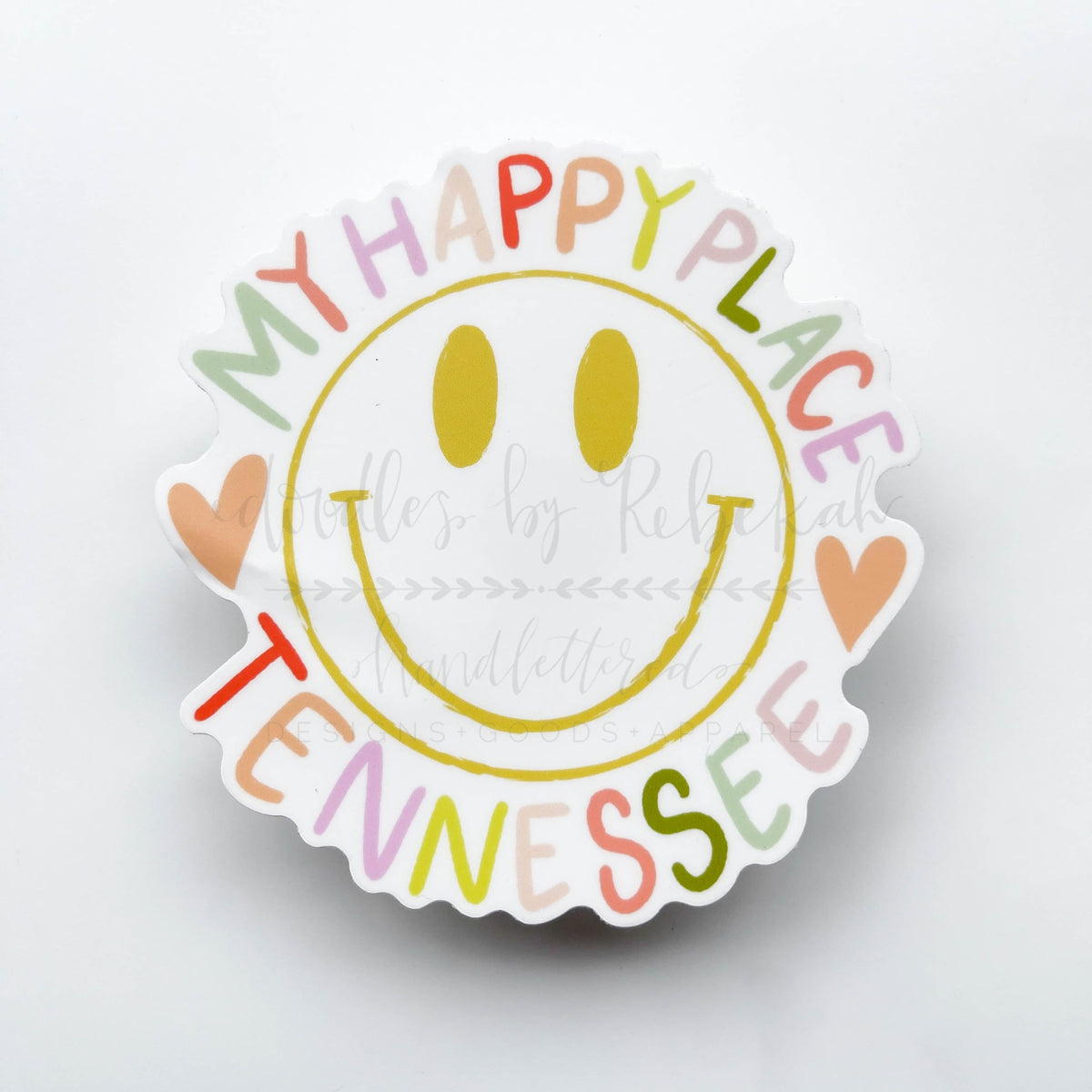 My Happy Place - Tennessee Smiley Sticker - Sticker