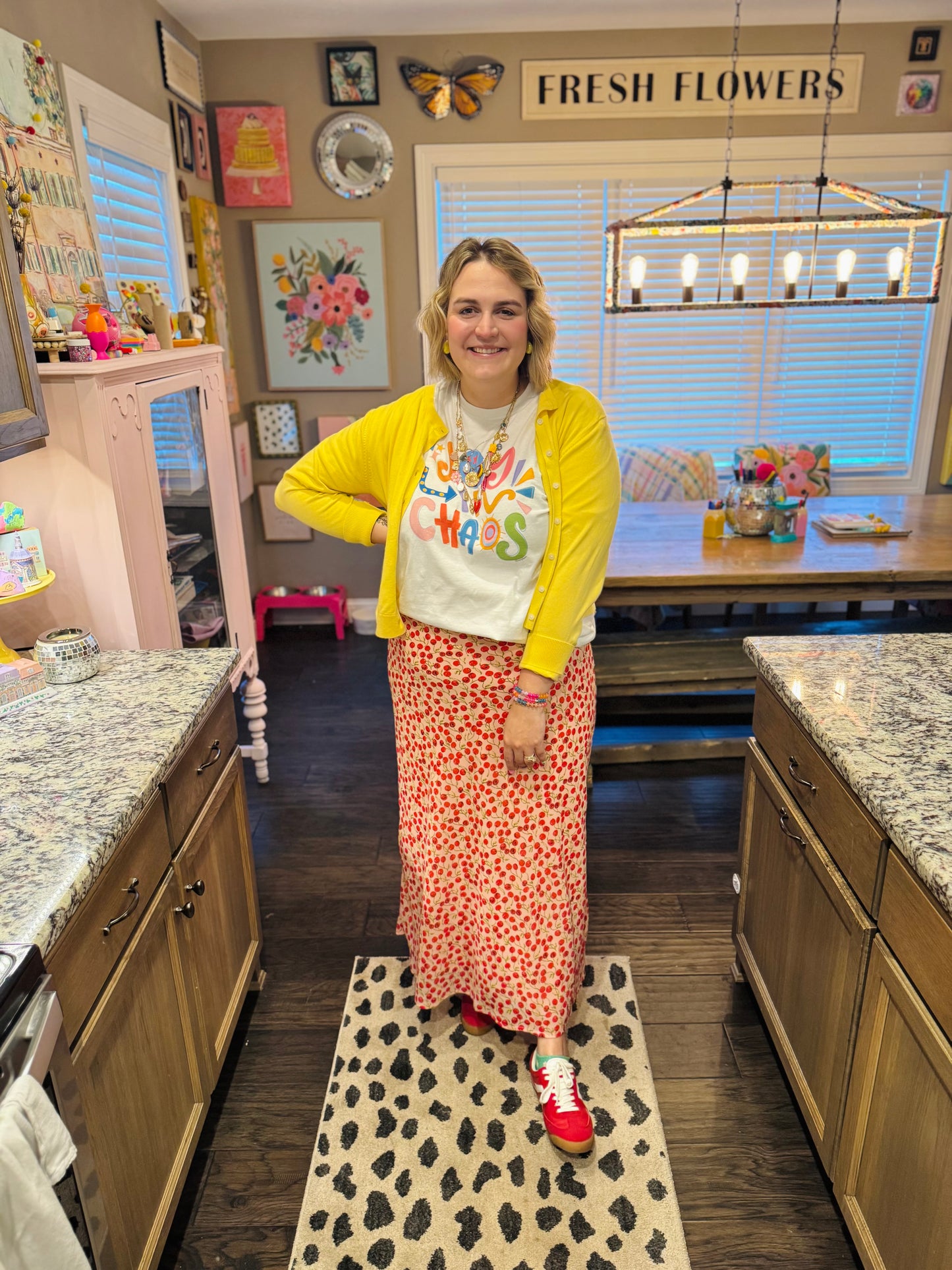 Joy in Chaos White Tee