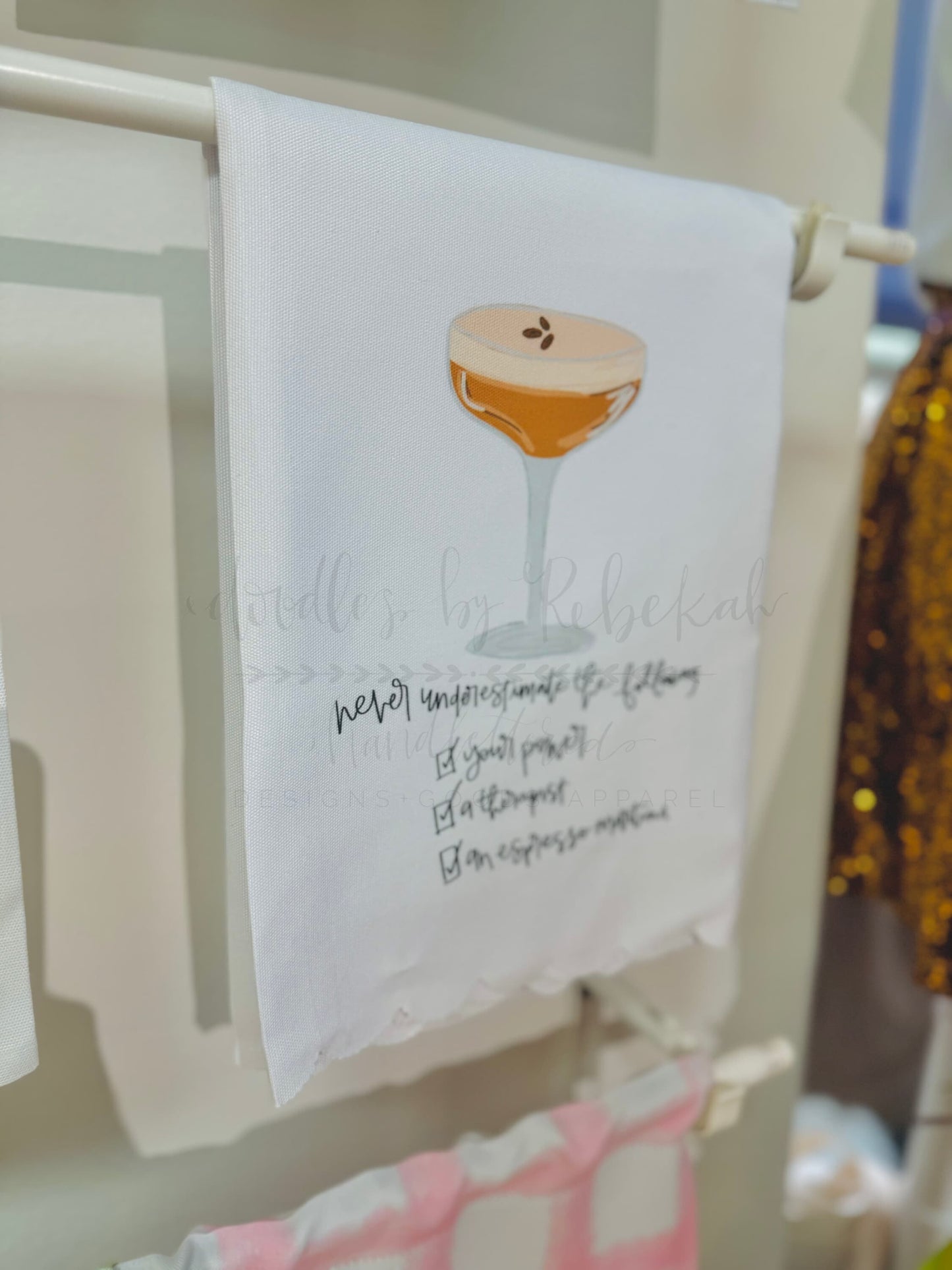 Espresso Martini Tea Towel - Tea Towels