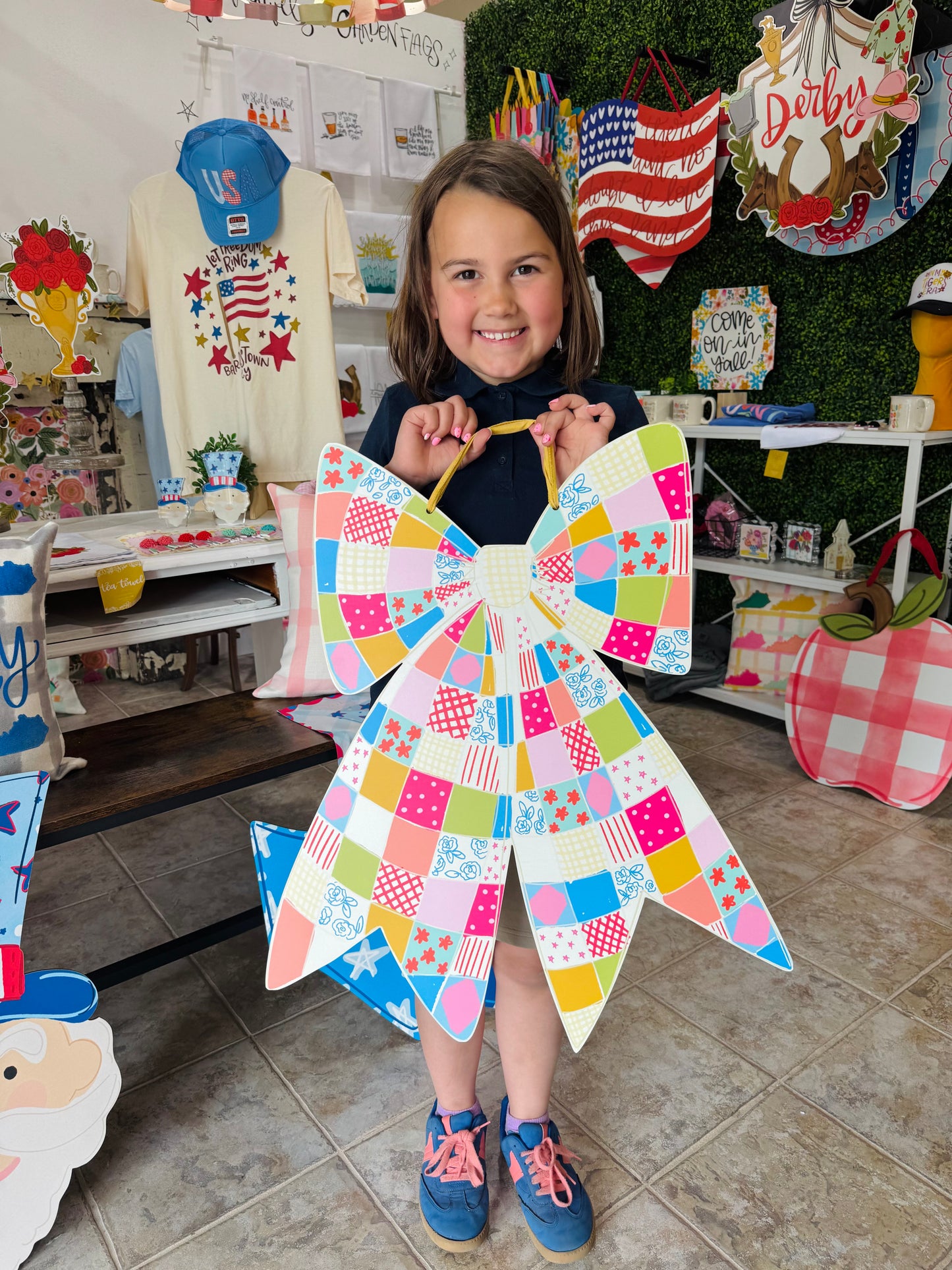 Quilted Bow Door Hanger