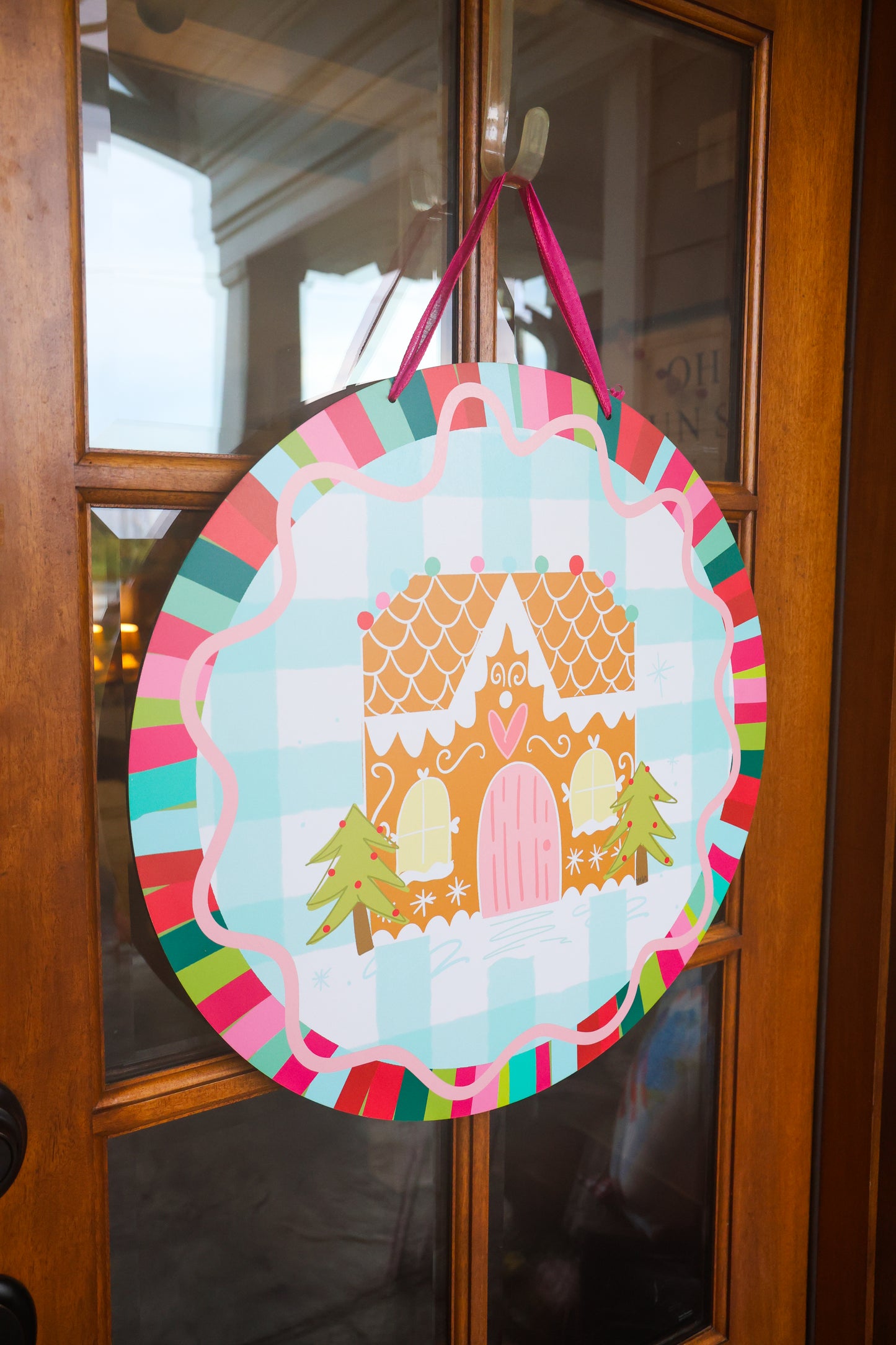Jewel Tone Gingerbread Doorhanger