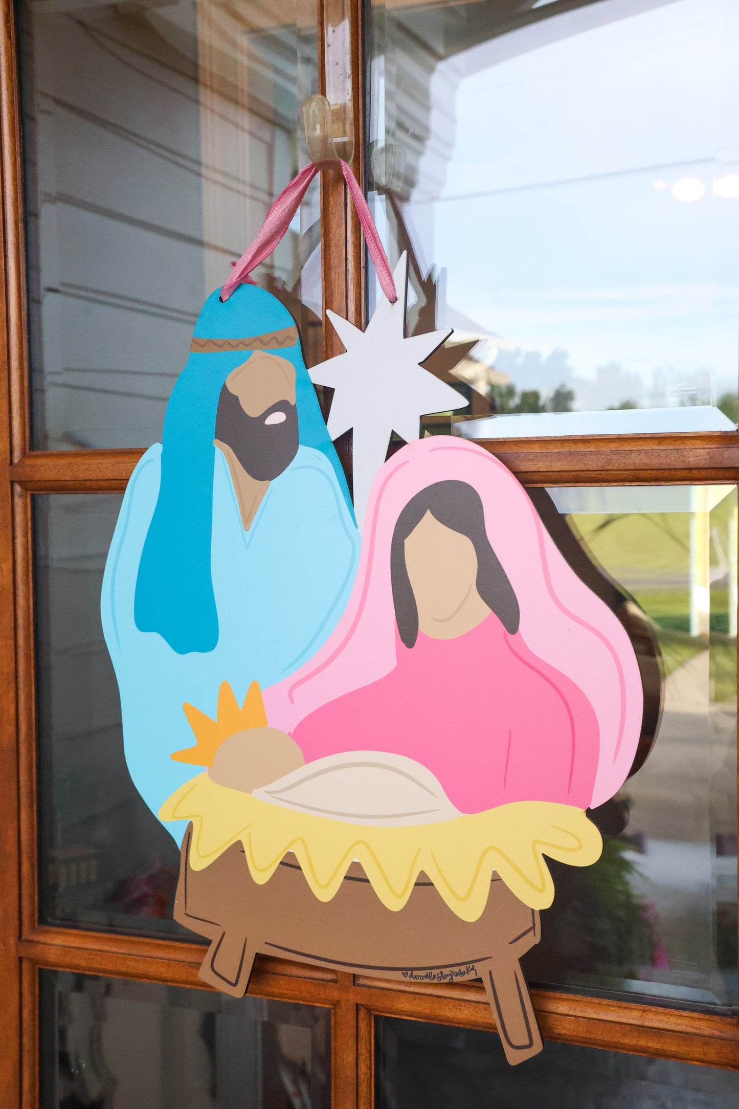 Mary and Joseph Doorhanger