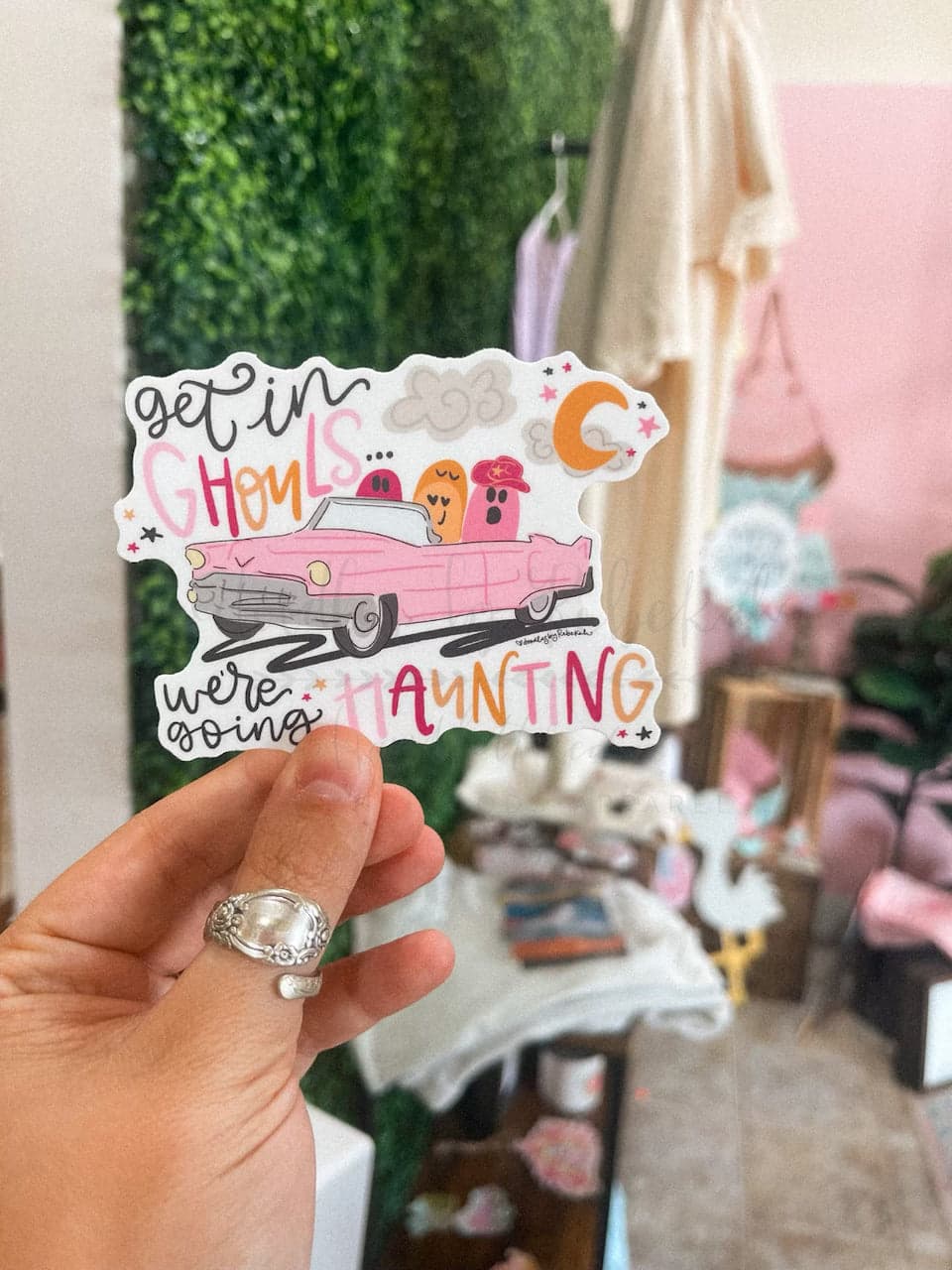 Get in Ghouls We’re Going Haunting Sticker - Sticker