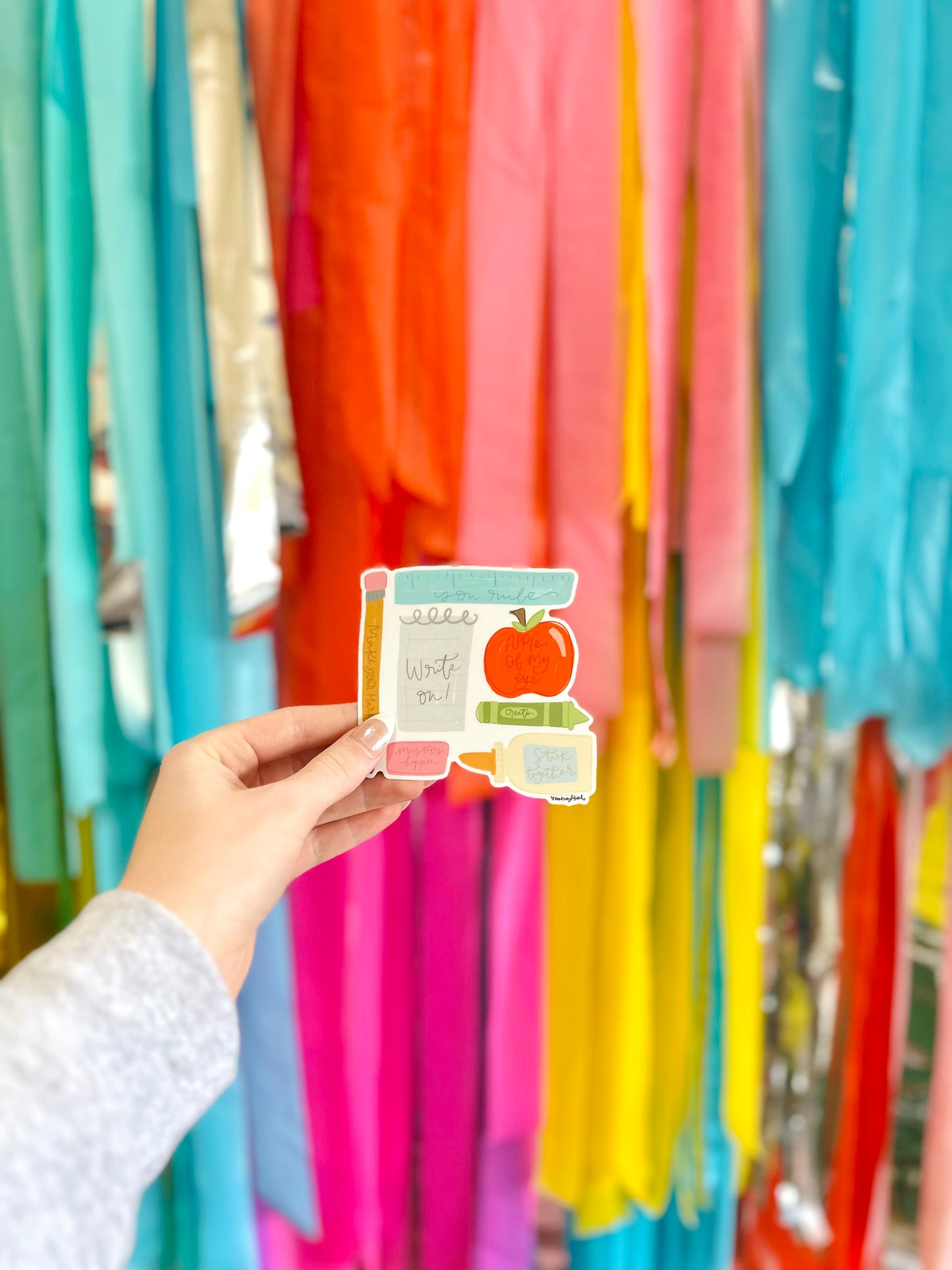 Teacher Supply Puns Sticker