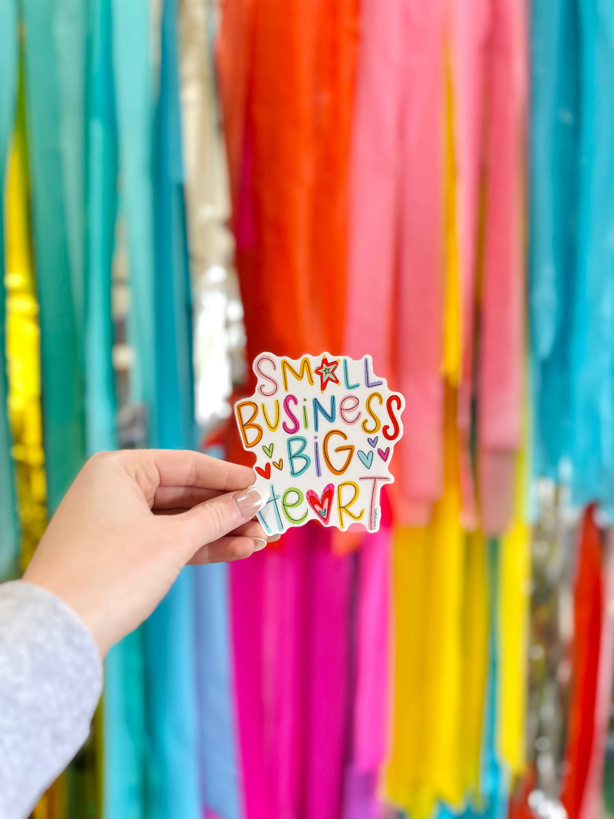 Small Business Big Heart Sticker