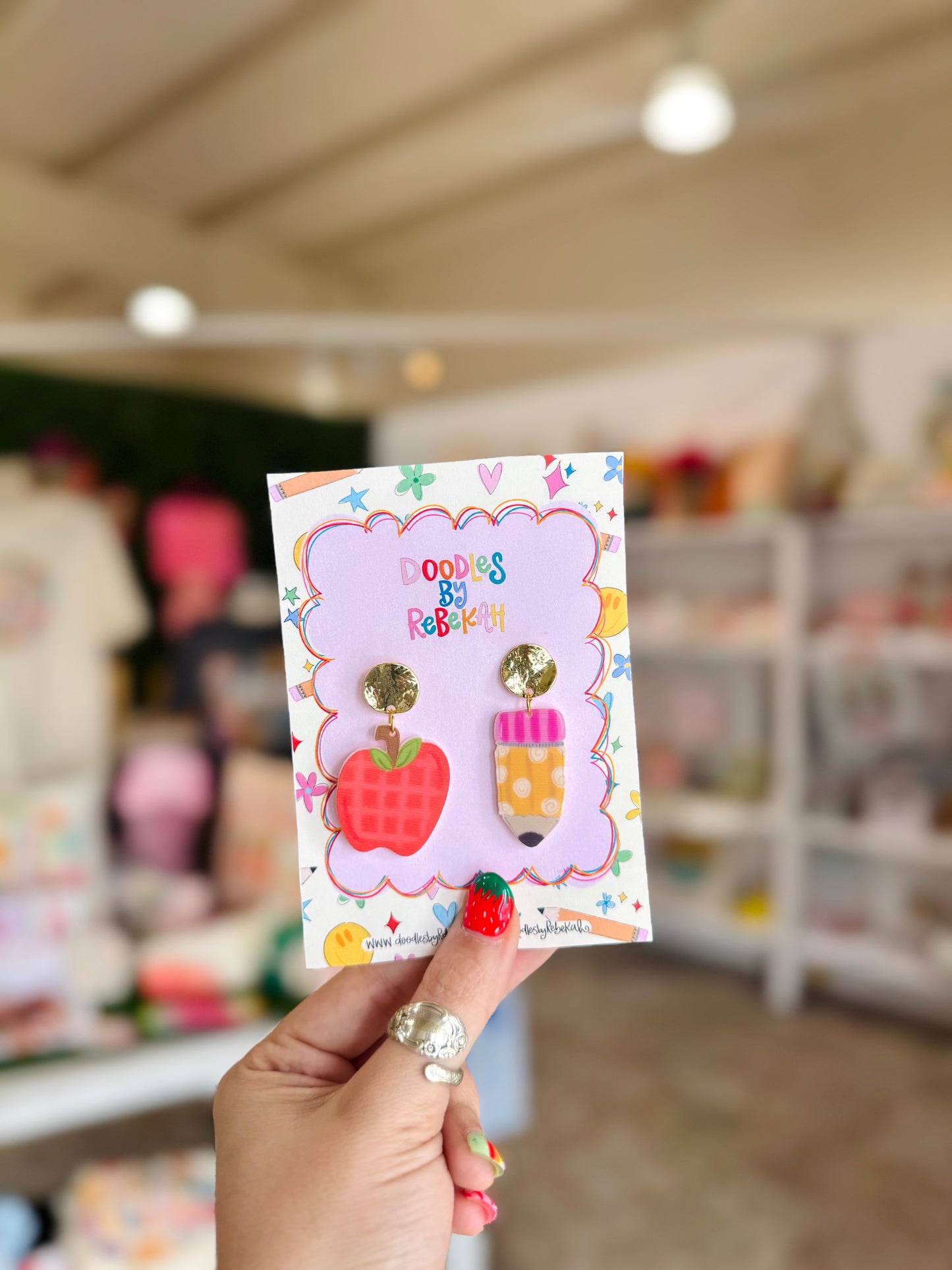 Mismatched Teacher Earrings