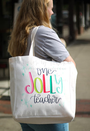 One Jolly Teacher Tote - Tote