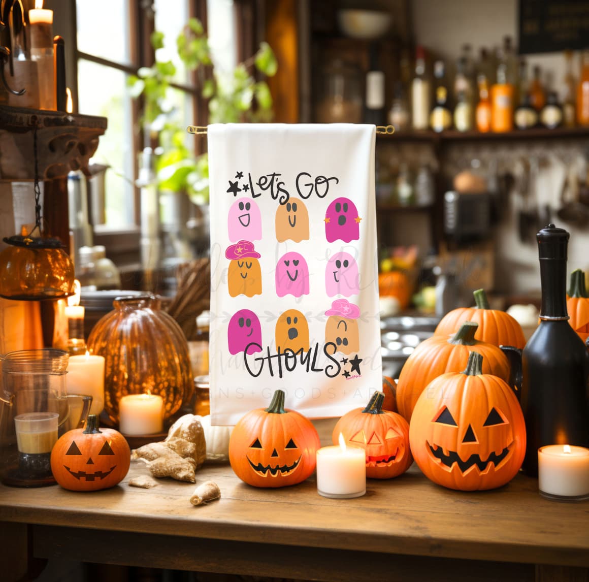 Let’s Go Ghouls Tea Towel - Tea Towels
