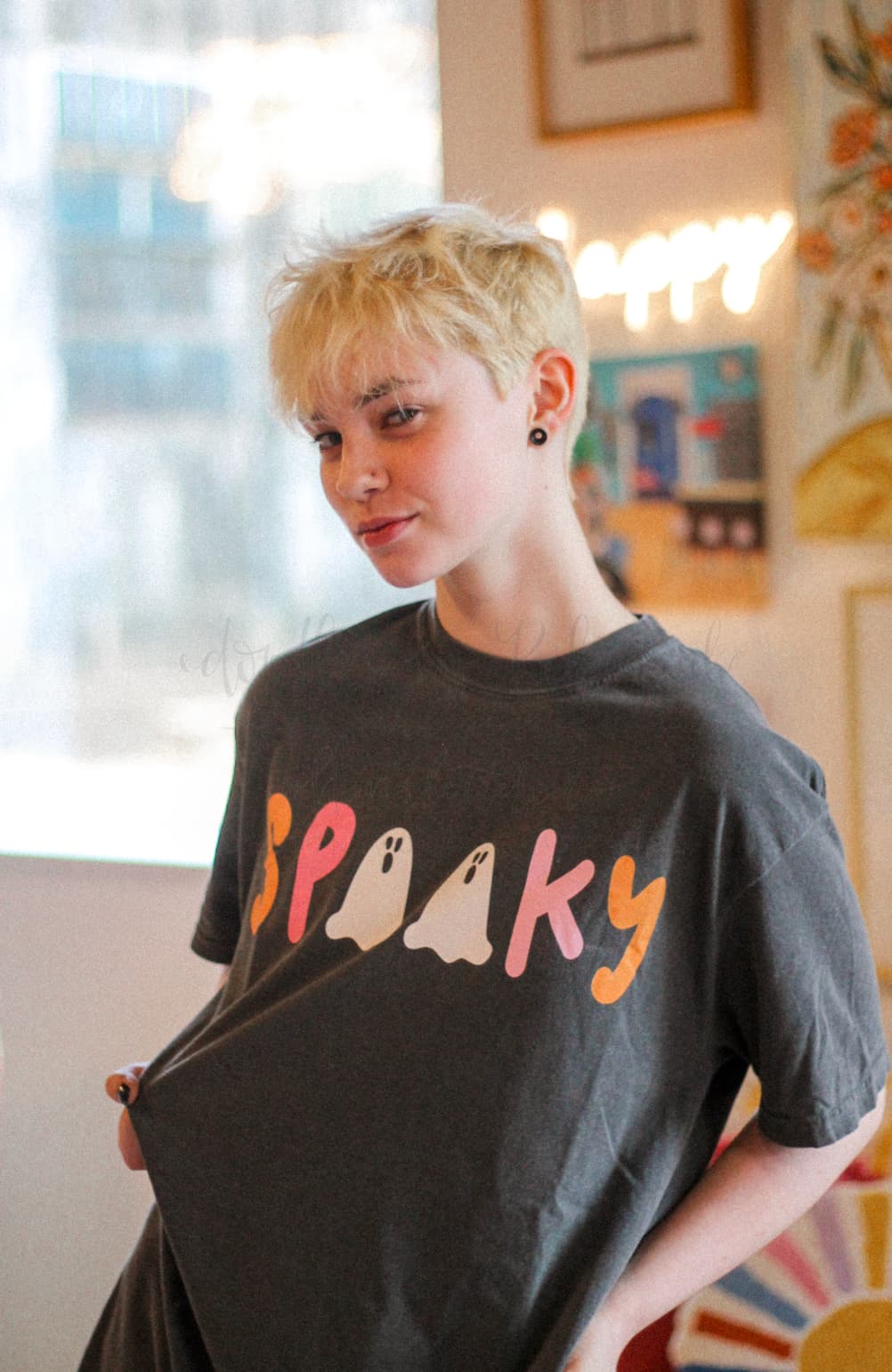 Spooky Ghost Tee & Sweatshirt