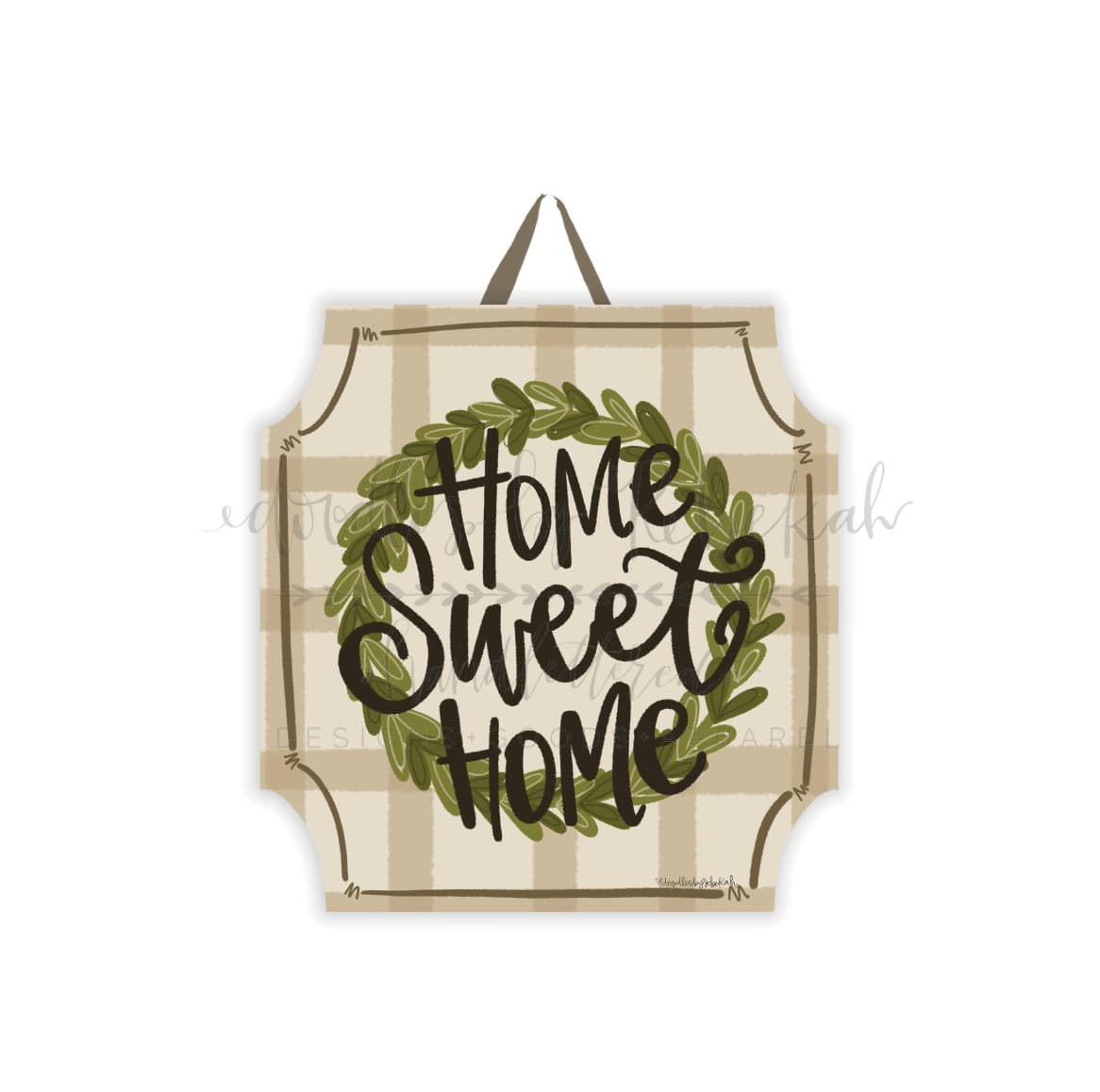Home Sweet Home Square Doorhanger - Door Hanger