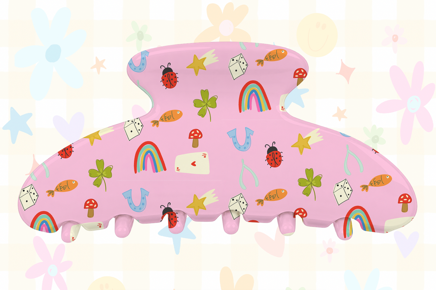 Lucky Girlie- Luck Symbols Claw Clip