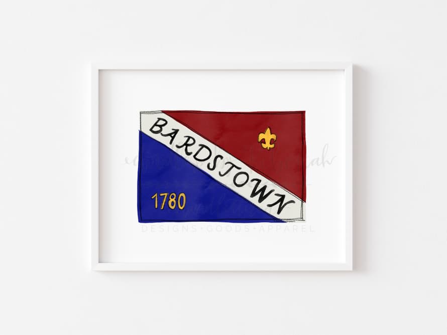 Framed print of Bardstown flag