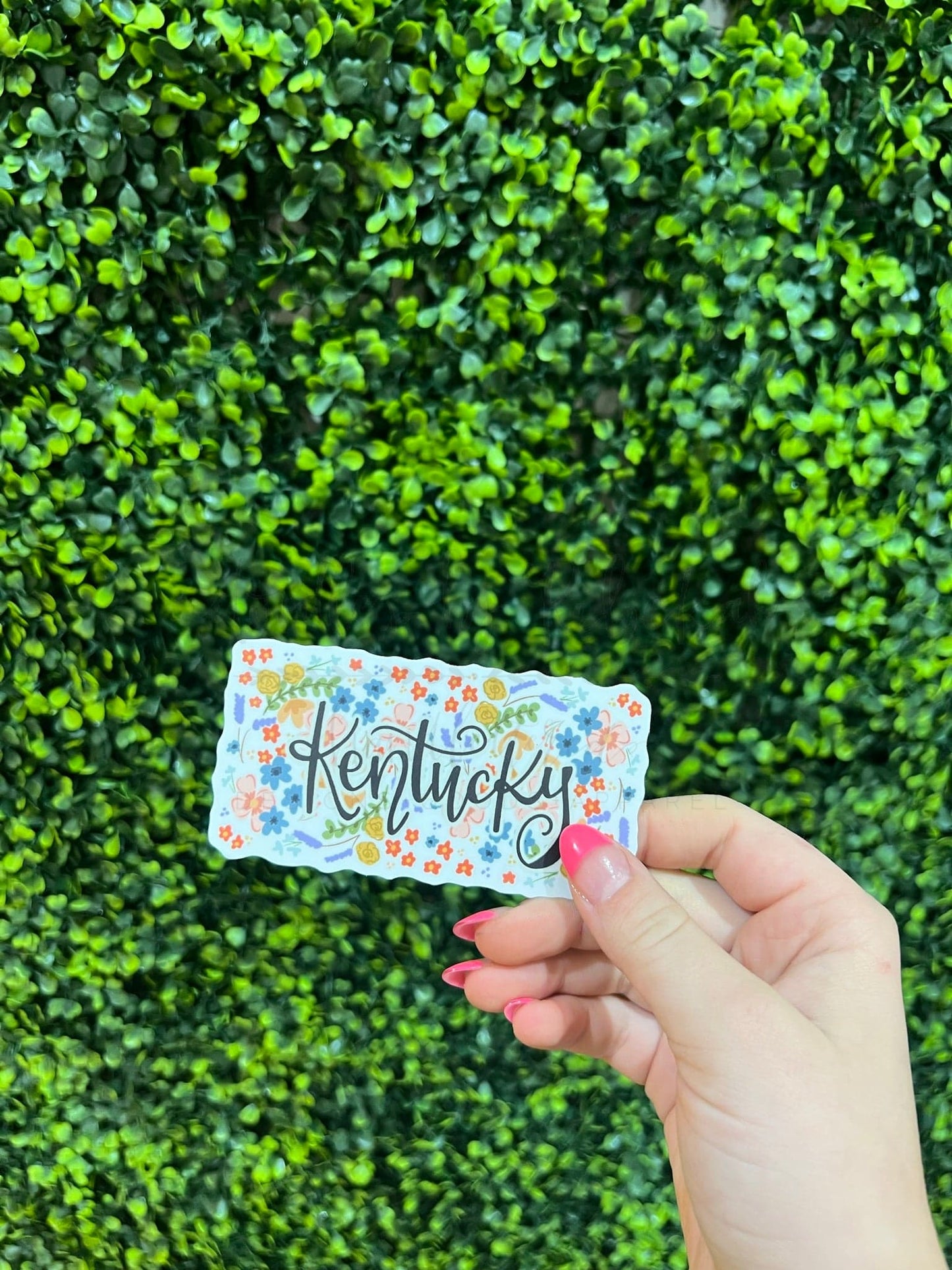 Kentucky Full Floral Sticker - Sticker