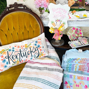 Kentucky Full Floral Lumbar Pillow - Pillow
