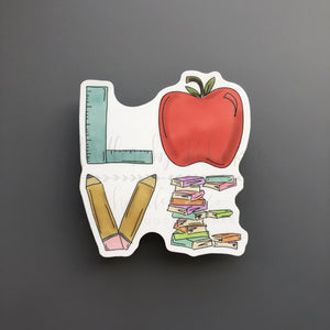 ’LOVE’ Teacher Sticker - Sticker