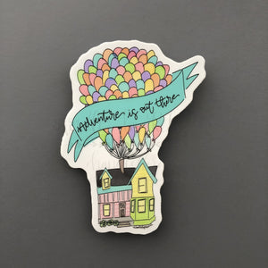 Adventure Is Out There Sticker - Sticker