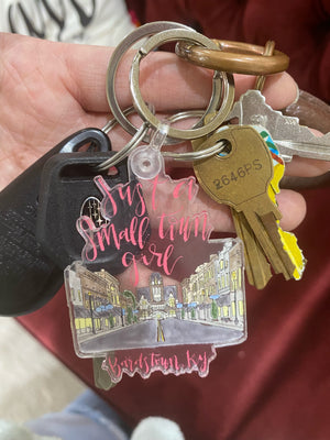 Bardstown KY Small Town Girl Keychain