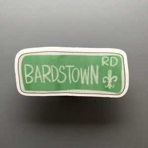 Bardstown Rd. Sticker