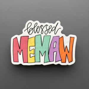 Blessed Memaw Sticker - Sticker