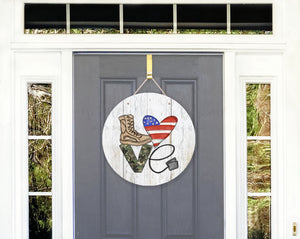 LOVE Military Door Hanger - Door Hanger