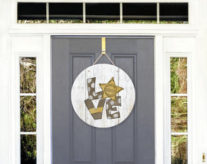 LOVE Sheriff Door Hanger - Door Hanger