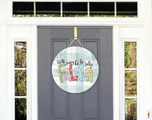 ’Tis The Season To Be Jolly FaLaLa Door Hanger - Door Hanger