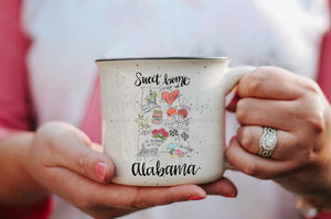 Alabama Map Mug - Coffee