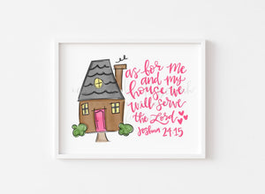 As For Me And My House 8x10 Print - Print