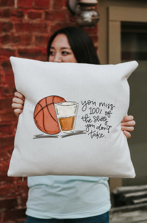 Basketball Shots Square Pillow - Pillow