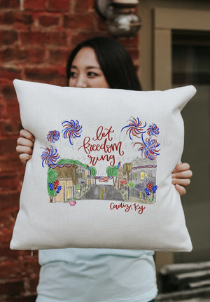 Let Freedom Ring - Cadiz KY Square Pillow - Pillow