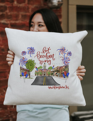 Let Freedom Ring - Murfreesboro TN Square Pillow - Pillow