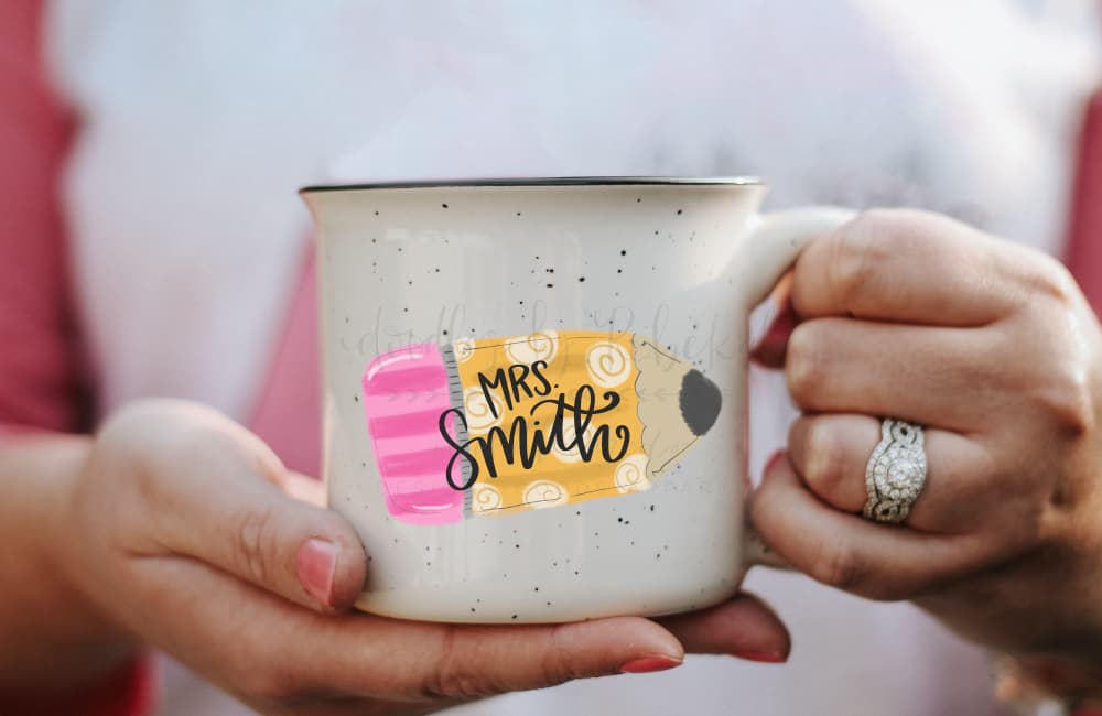 Custom Pencil Teacher Coffee Mug - Coffee Mug