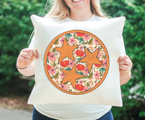 Tennessee Tri Star Square Pillow - Pillow