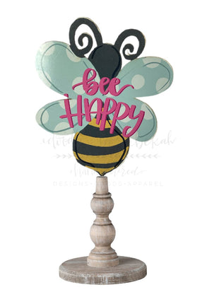 Bee Happy Doorhanger/Topper/Attachment - Door Hanger