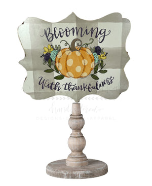 Blooming with Thankfulness Doorhanger/Topper/Attachment - Door Hanger