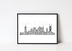 Nashville Skyline 8x10 Print - Print