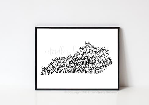 Kentucky Distilleries 8x10 Print - Print