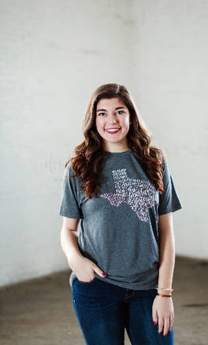 The Lone Star State Charcoal Tee - Tees