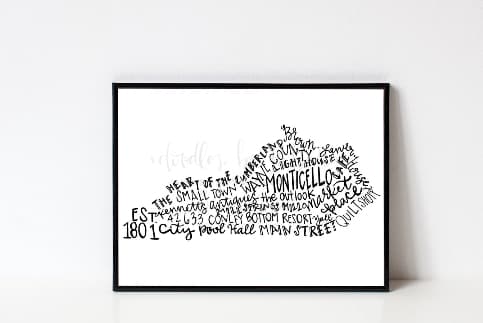 Monticello KY 8x10 Print - Print