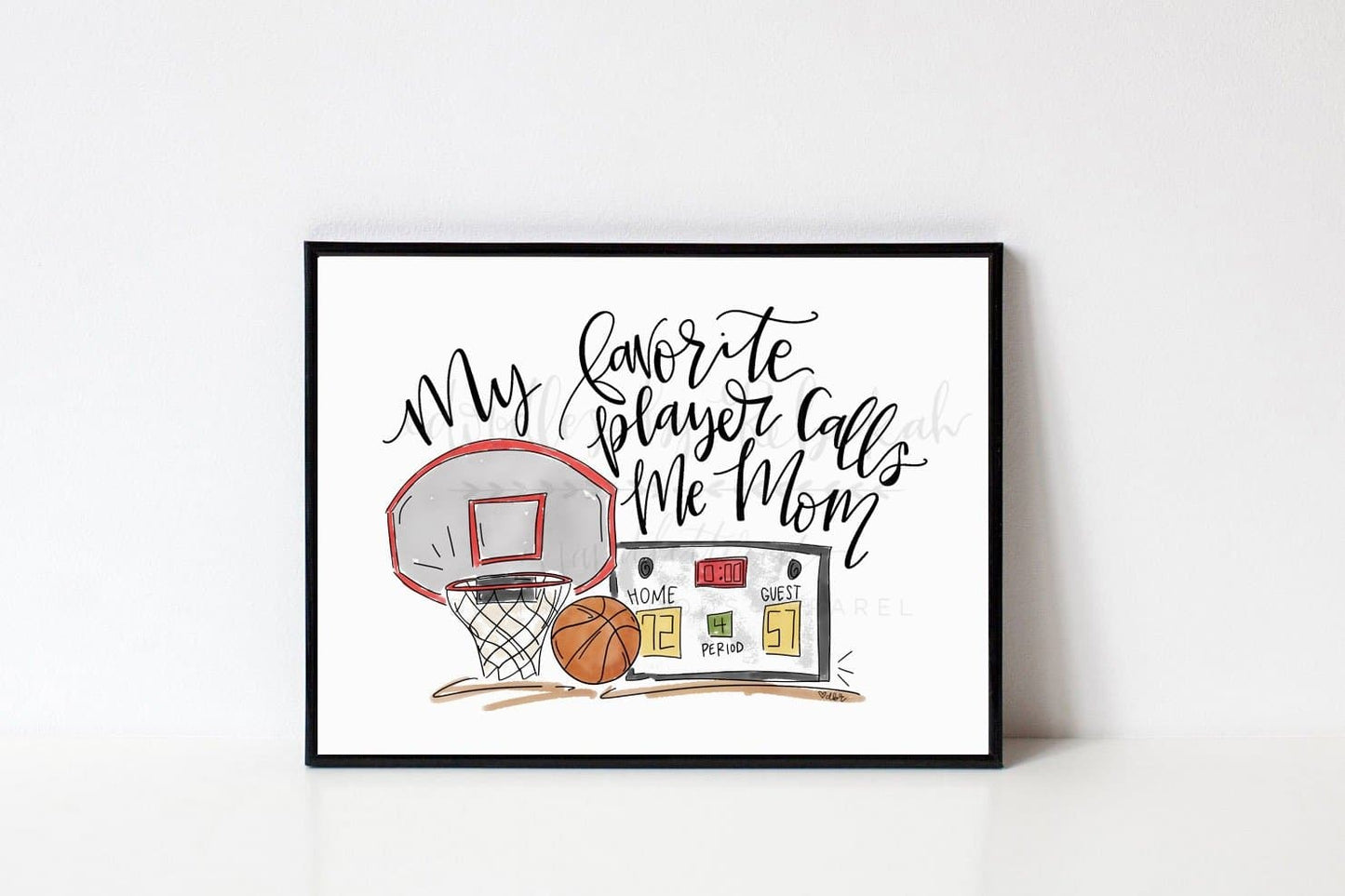 My Favorite Player Basketball 8x10 Print - Print