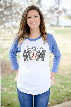 Baseball Mom Raglan - Tees