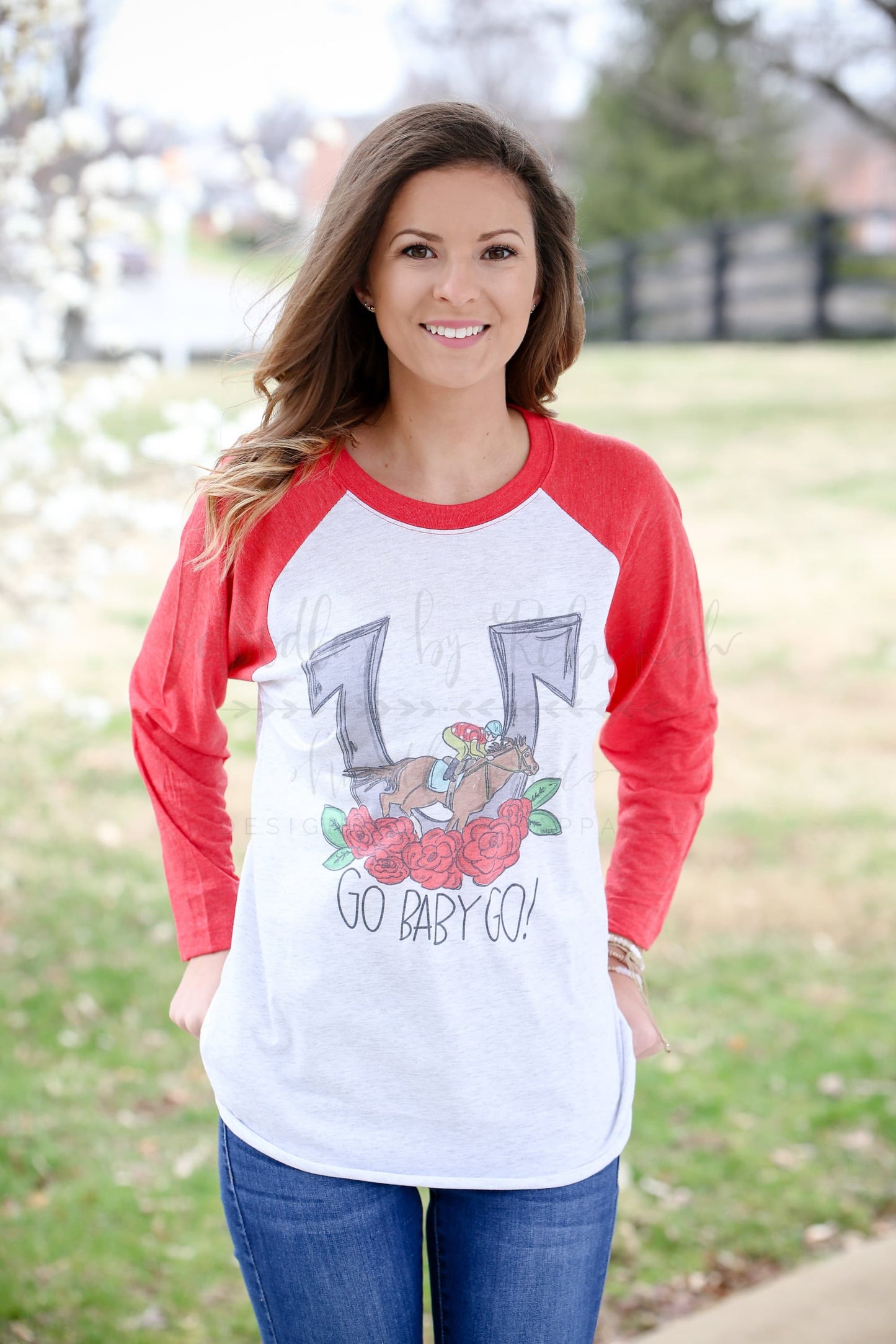 “Go Baby Go” Derby Raglan - Tees