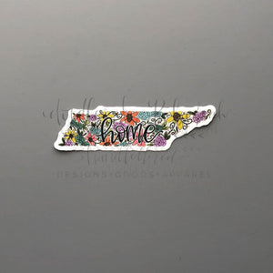 Tennessee Floral Home Sticker