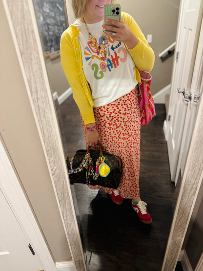 Joy in Chaos White Tee