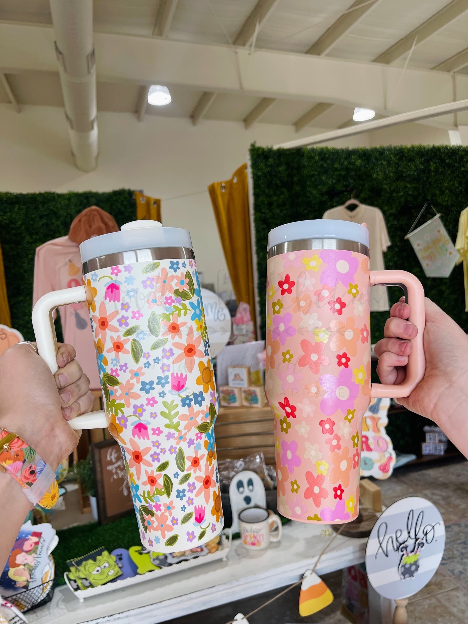 40 oz Doodle Dupes Tumblers Floral