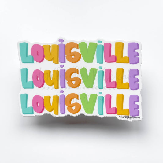 Louisville 3D Sticker - Sticker