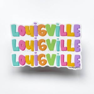 Louisville 3D Sticker