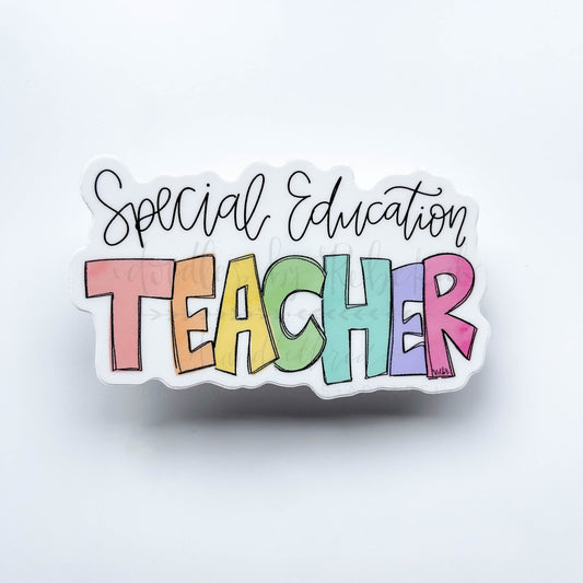 Special Education Teacher - Colorful Sticker - Sticker