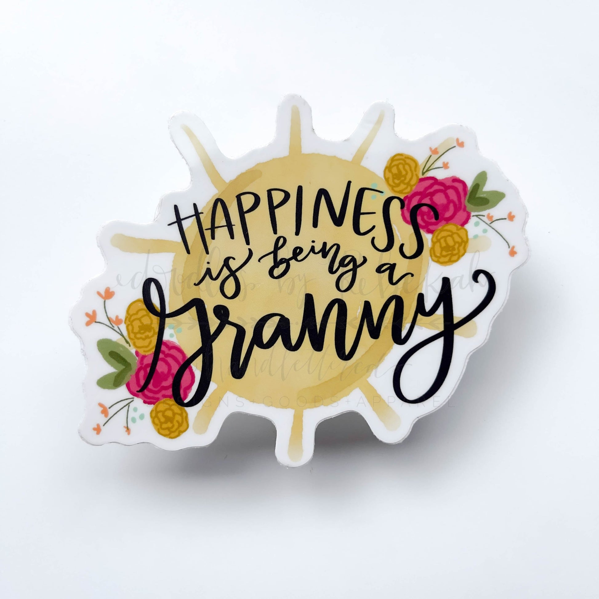 Happiness Is Being A Granny Sticker - Sticker