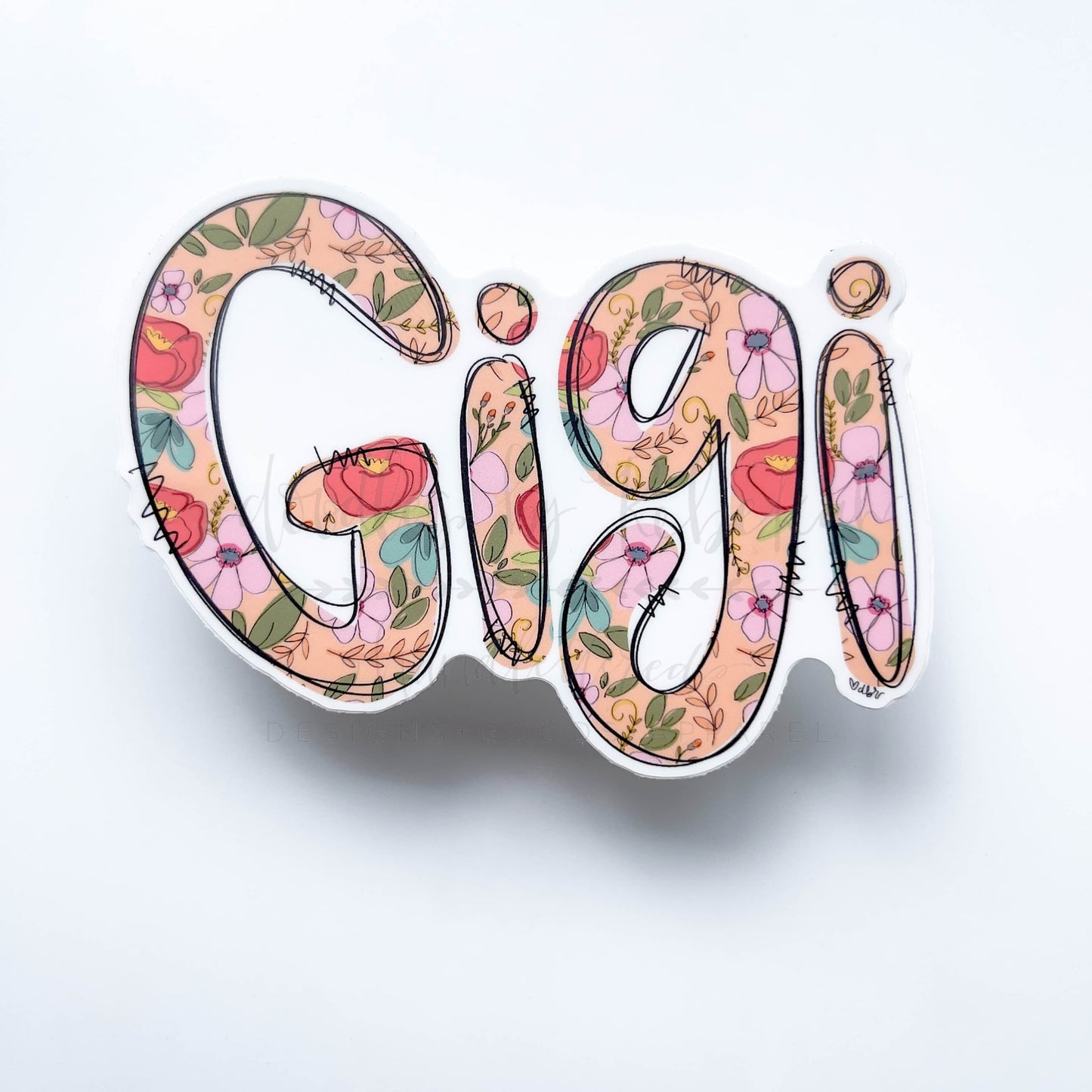 Gigi Floral Sticker - Sticker